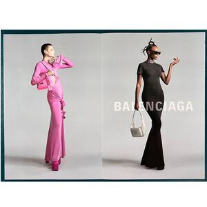 Balenciaga Luxury Fashion Women Demna 2-Page/2-Sided The Mud Show 2023 Print Ad